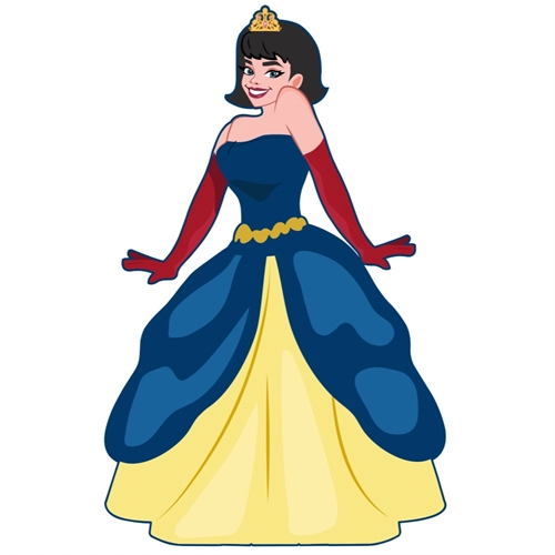 Princess Theme Storybook Princess Transparent Sticker